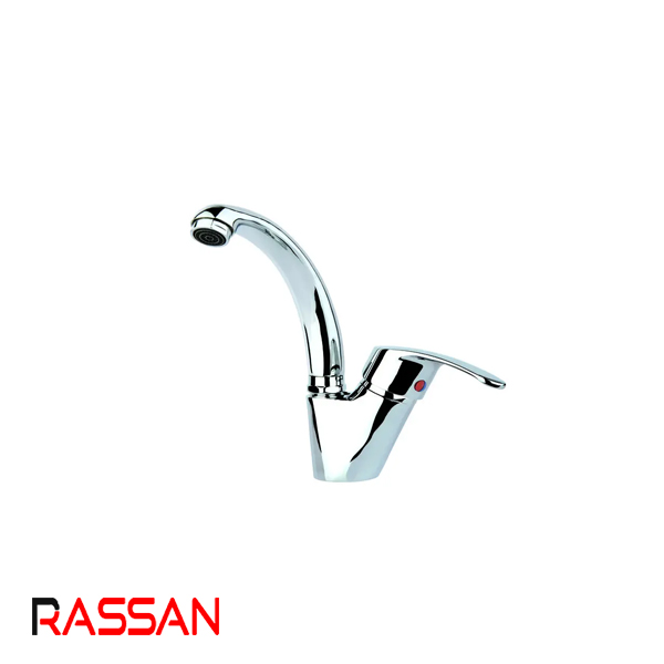 شیر روشویی متحرک کروم راسان هلیا 