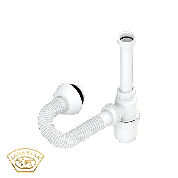 سیفون روشویی با مهره 4 جهانیار(210)