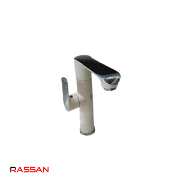 شیر روشویی پایه بلند شیری کروم راسان دینو