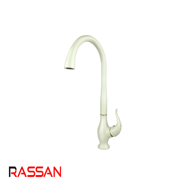شیر سینک ظرفشویی شیری طلایی راسان اکتاو