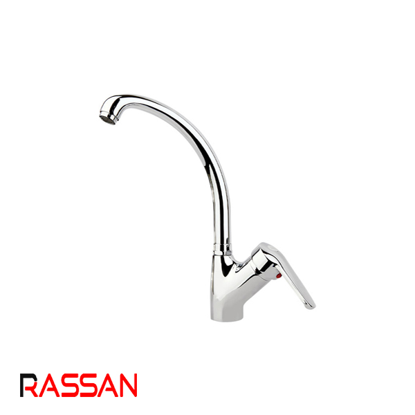 شیر سینک ظرفشویی کروم راسان پارمیس