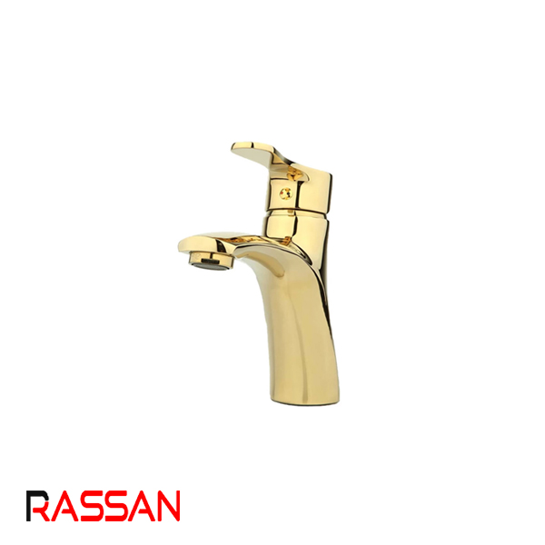 شیر روشویی طلایی راسان صدف 