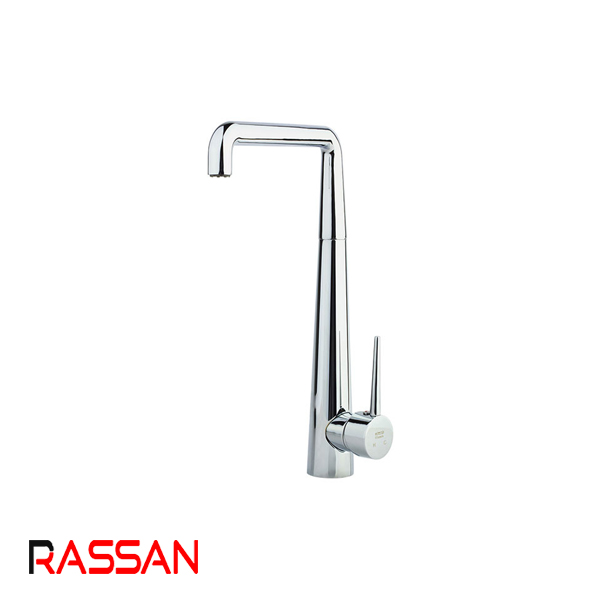 شیر سینک ظرفشویی کروم راسان شرلین